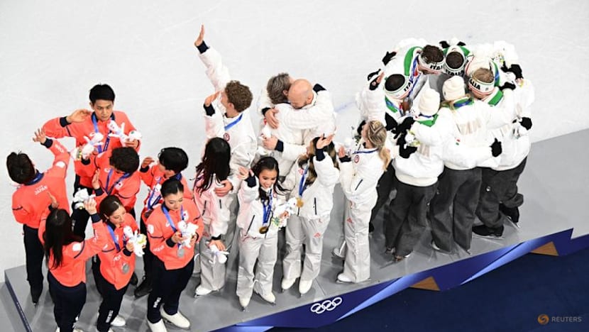 Figure Skating-Milano Cortina organisers apologise for medal podium surface mishap