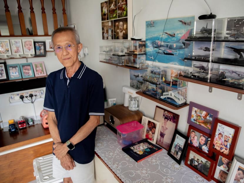 Mr Andy Lee KF posing for a photo at home on April 20, 2023. Mr Andy Lee KF posing for a photo at home on April 20, 2023.