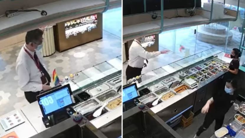 Man who threw LGBTQ pride flag at eatery owner in Lau Pa Sat gets 24-month conditional warning