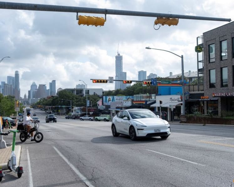 Tesla’s robotaxi rollout features Texas-sized wait times