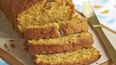 Moist, Luscious Gula Melaka Pound Cake With Salted Gula Melaka Drizzle Recipe