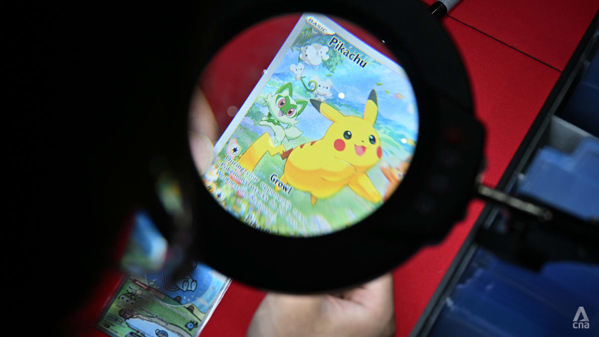 Amid Singapore’s card collecting craze, a specialised trade scrutinising rare trading cards is emerging