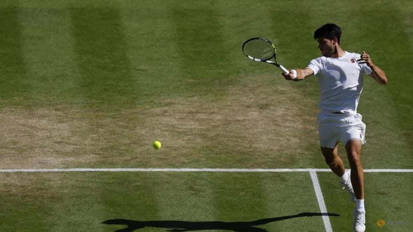 Alcaraz muscles past Fritz to reach Wimbledon final Alcaraz muscles past Fritz to reach Wimbledon final