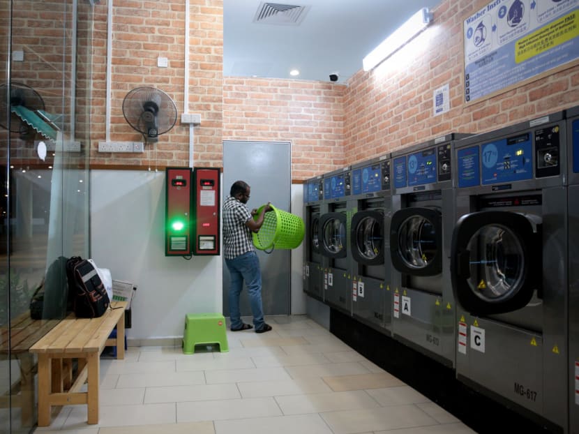 Laundry Loft laundromat at Big Box pictured on Feb 21, 2017. Photo: Jason Quah/TODAY