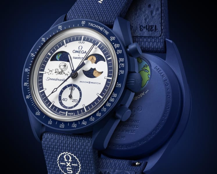 MoonSwatch gets new Snoopy version with the Mission to Earthphase Moonshine Gold
