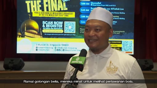 Lebih 100 jemaah ikuti tayangan perlawanan akhir Piala Dunia, Qiyamullail di Masjid Sultan