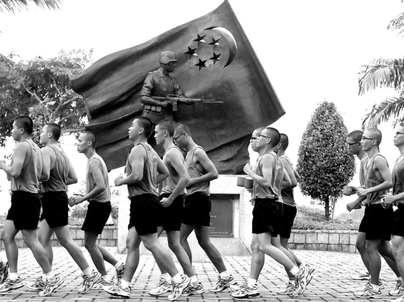 NS recruits during Basic Military Training. Training in how to deal with armed threats or provide emergency treatment can be invaluable in an attack. TODAY file photo