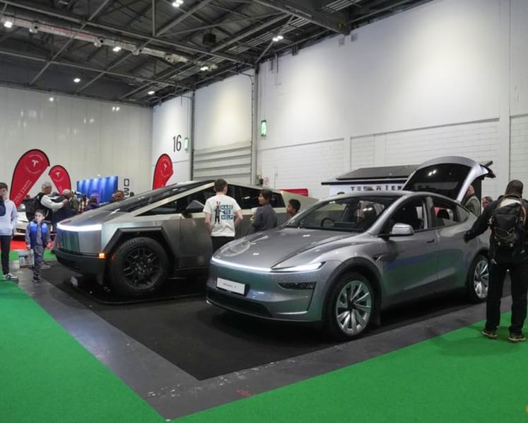European car sales rise modestly in February, Tesla reverses year-long skid
