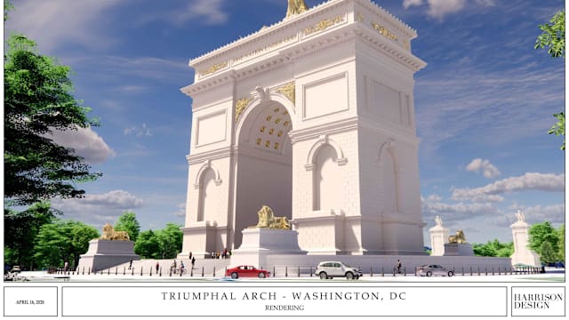 特朗普拟建76米凯旋门 或成华盛顿最大纪念建筑