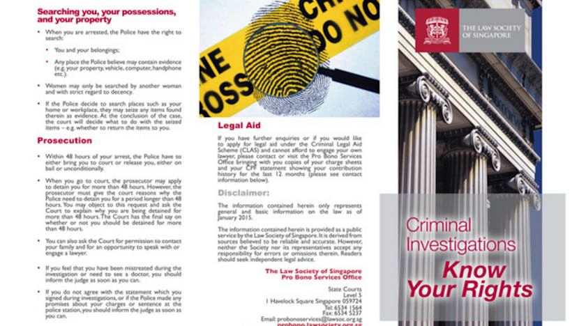 LawSoc introduces pamphlet to educate public on legal rights