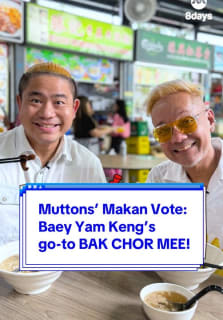 Warning: Serious bak chor mee craving ahead! 🚨🍜 This week on #MuttonsMakanVote, the @muttons head to Seng Kee Mushroom Minced Pork Noodle to slurp up their rich, flavourful bak chor mee — a hot favourite recommended by Tampines GRC MP Baey Yam Keng! But... did it win the Muttons’ vote?! 👀🗳️ Watch to find out!  #CLASS95 #8DaysEat #MincedPorkNoodles #BakChorMee #GE2025 #baeyyamkeng #hawkerfood #eatlocal #tiktoksg #fyp 