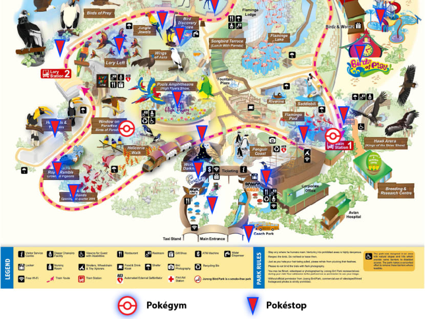 8 Pokémon gyms and 78 Pokéstops at 4 S’pore wildlife parks