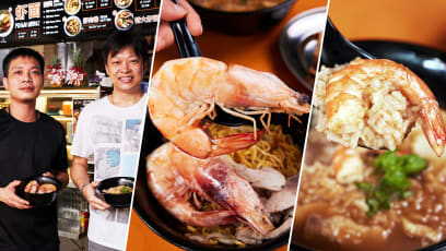 Interior Designers Open Hawker Stall Selling $3.50 Prawn Porridge & Prawn Mee