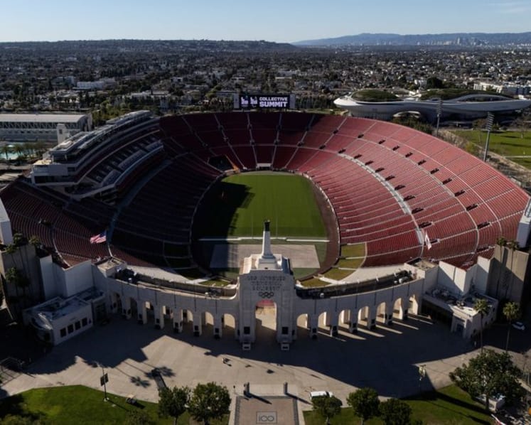 LA28 lights Coliseum cauldron as ticket registration set to open