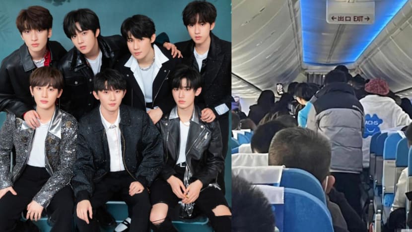 Fans Of Chinese Boyband TNT Likened To Zombies After Rushing Into Plane Cabin Where The Boys Were Seated... While The Plane Was Still Moving