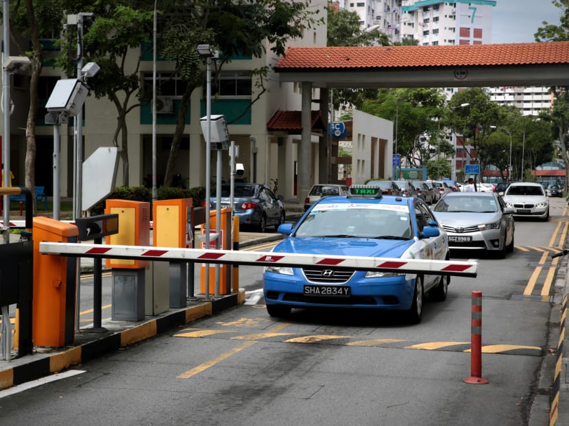 The new Tailgating Detection System relies on sensors and cameras to measure the distance between vehicles as they approach the car park gantries and record video footage once tailgating is detected. Photo: Jason Quah/TODAY The new Tailgating Detection System relies on sensors and cameras to measure the distance between vehicles as they approach the car park gantries and record video footage once tailgating is detected. Photo: Jason Quah/TODAY
