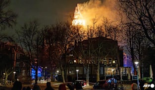 Fire ravages Amsterdam church on 'unsettled' Dutch New Year