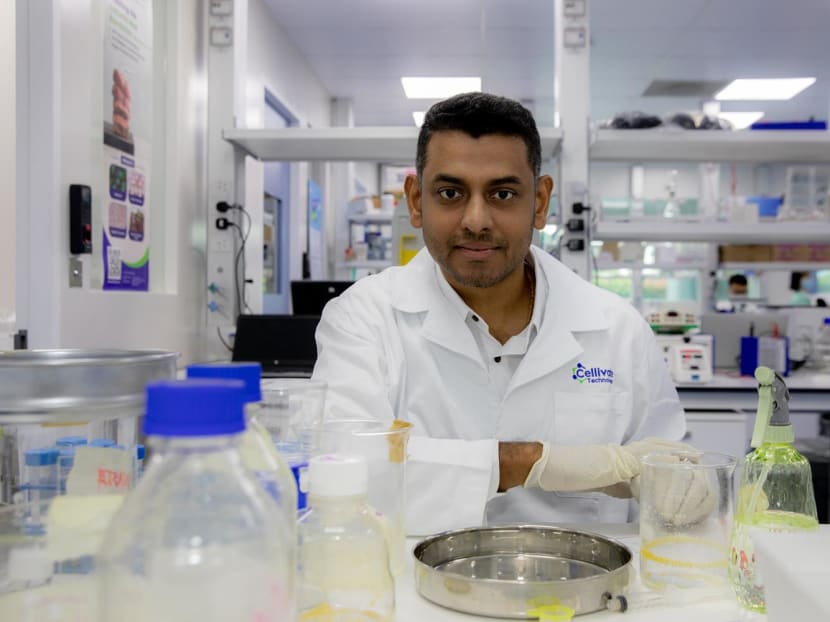 Dr Viknish Krishnan-Kutty, founder of Cellivate Technologies, poses for a photo in the lab on Nov 2, 2022. Dr Viknish Krishnan-Kutty, founder of Cellivate Technologies, poses for a photo in the lab on Nov 2, 2022.