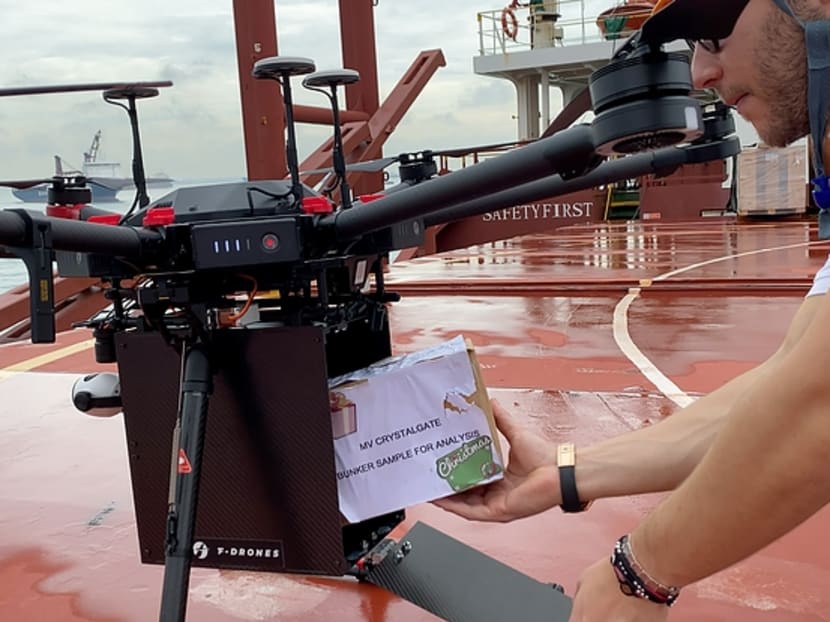 F-drones said it plans to develop drones that can deliver 100 kg over distances of 100 km to ships and offshore platforms by the second half of 2021.