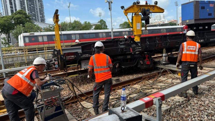 Regular services on North-South, East-West lines resume after faulty engineering vehicle removed Regular services on North-South, East-West lines resume after faulty engineering vehicle removed