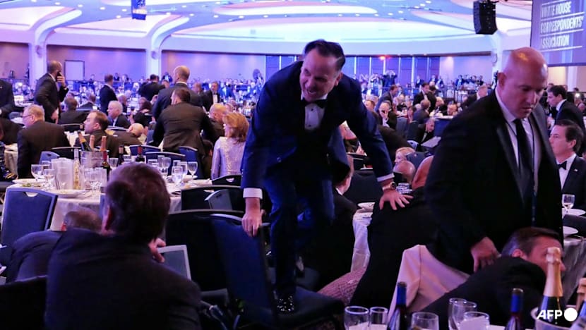 'Get down!': Panic and chaos as gunshots disrupt White House Correspondents' Dinner