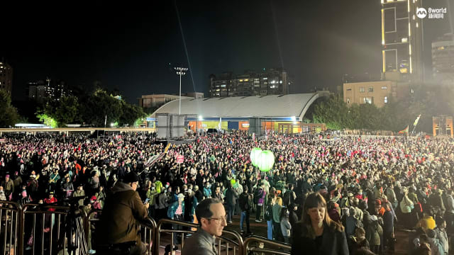 【直播】赖萧配选前之夜造势 支持者提前七小时到场