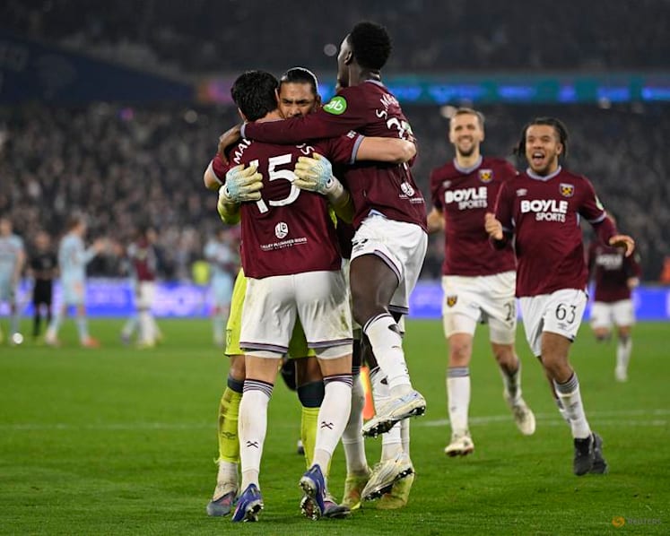West Ham reach FA Cup quarter-finals with shootout win over Brentford