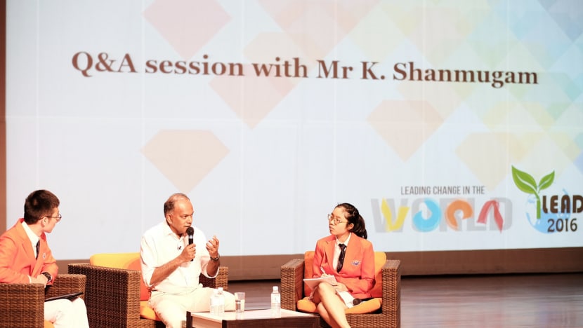 Shanmugam says youth have role in tackling terror threats