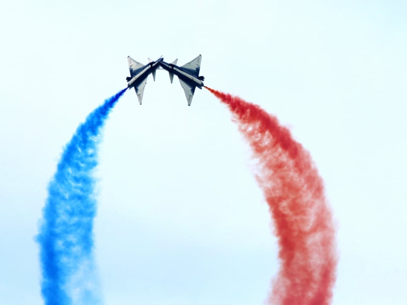 China's aerobatics team displayed their flying prowess and agility through a series of high-speed and risky manoeuvres.