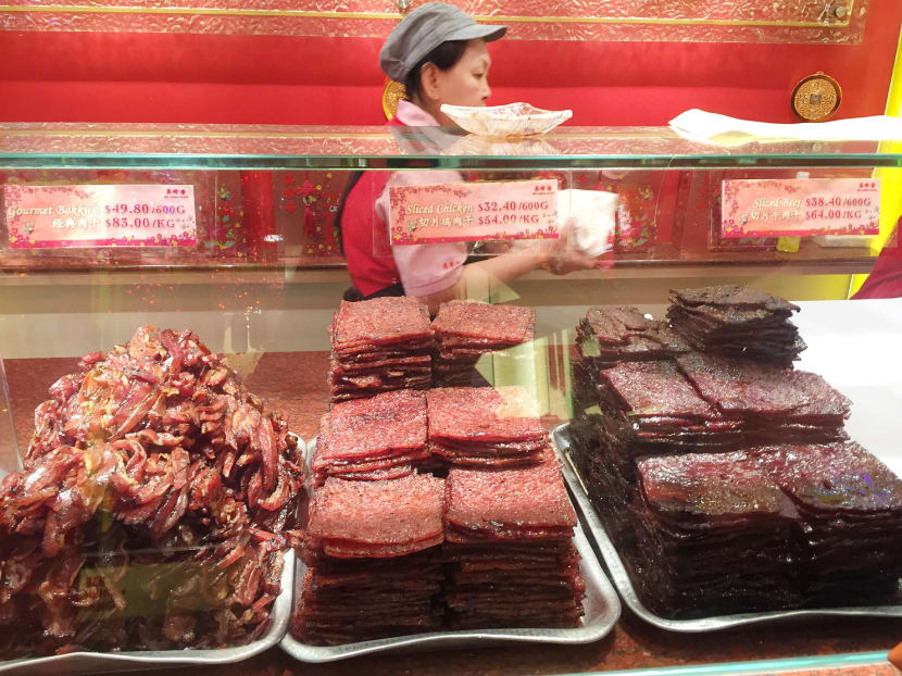 Bak kwa prices have increased between four and 20 per cent within the last two weeks. Photo: Wong Pei Ting/TODAY Bak kwa prices have increased between four and 20 per cent within the last two weeks. Photo: Wong Pei Ting/TODAY