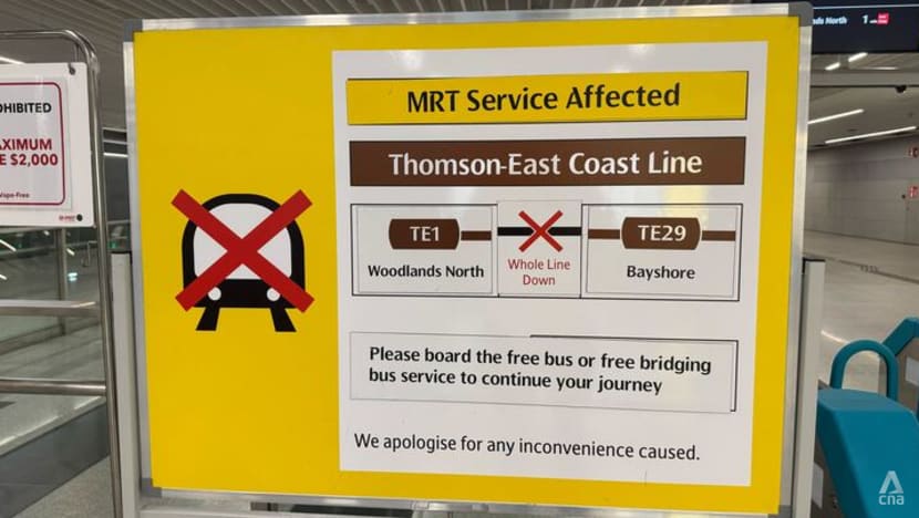 Signal fault causes two-hour disruption on Thomson-East Coast Line Signal fault causes two-hour disruption on Thomson-East Coast Line