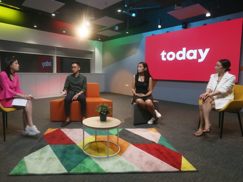 From left: CNA presenter Elizabeth Neo, TODAY reporter Justin Ong, entrepreneurs Kathy Xu and Rachel Lim at a webinar organised by TODAY. From left: CNA presenter Elizabeth Neo, TODAY reporter Justin Ong, entrepreneurs Kathy Xu and Rachel Lim at a webinar organised by TODAY.