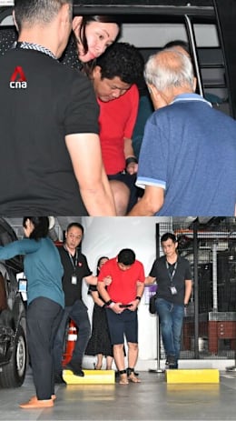 Indonesian man accused of murdering wife in Chinatown hotel brought back to crime scene