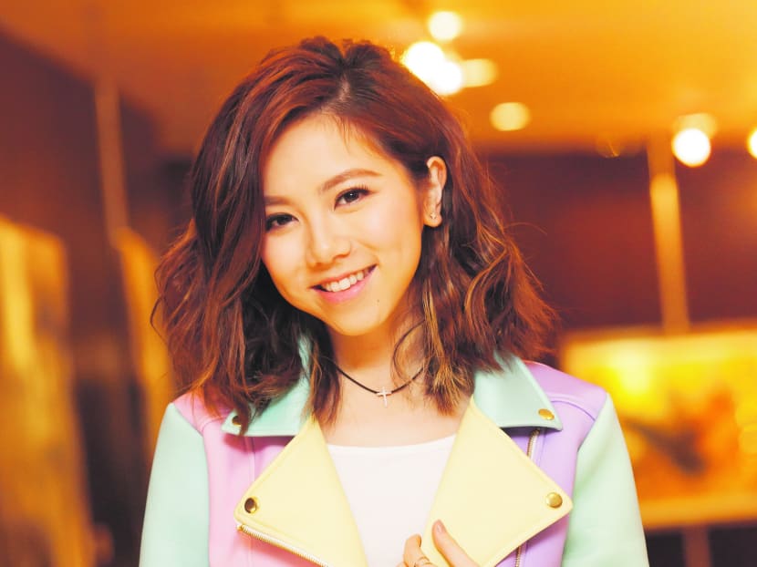 Hong Kong singer G.E.M. in Singapore for the Lions Charity Show 2015. Photo: Chua Hong Yin