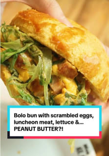 Cult favourite Hong Kong cha chaan teng Mon Kee Cafe has opened a food court outlet in Singapore! And it specialises in a very unique dish — bolo bun with scrambled eggs, luncheon meat, lettuce and… PEANUT BUTTER! 😱 #8dayseat #8dayseathawker #monkee #sgtiktok 