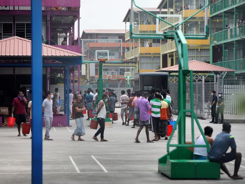 In total, eight out of the 43 purpose-built dormitories in Singapore have been gazetted as isolation areas so far. In total, eight out of the 43 purpose-built dormitories in Singapore have been gazetted as isolation areas so far.