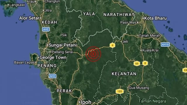 马国霹雳州发生3.4级地震