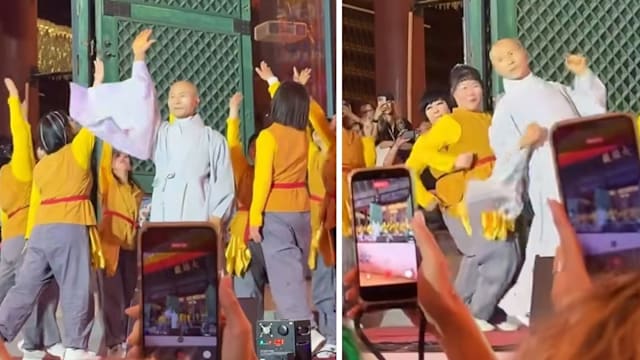 韩国僧人带领信徒大跳GD、Taeyang名曲“Good Boy”！