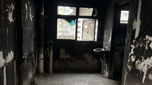 三巴旺组屋失火后 修复进展顺利 