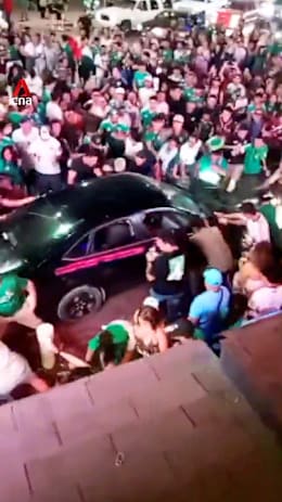 Car rams through crowd of World Cup fans in Mexico