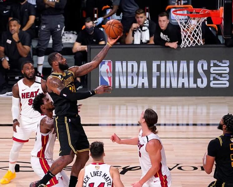 Basketball: Game 3 of NBA Finals looms, Lakers leading Heat 2-0 so far