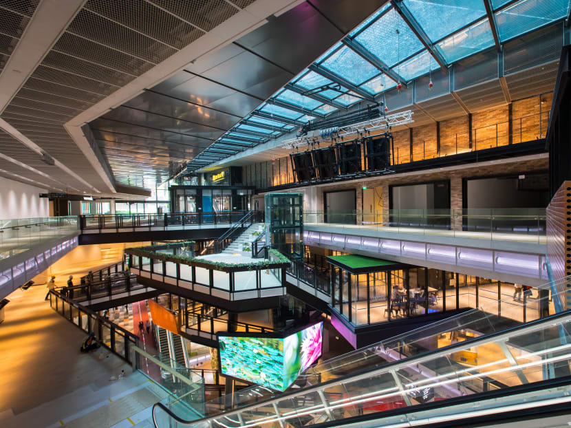 The 25-metre tall steel structure extends from Basement 2 to Level 4.