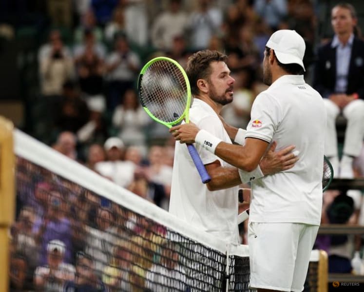 Wawrinka bows out of final Wimbledon after loss to Berrettini