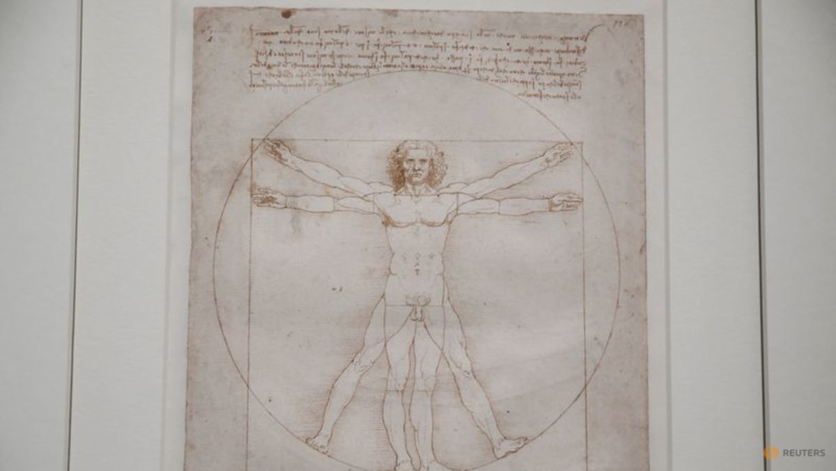 Da Vinci's 'Vitruvian Man' loses genitalia for Games TV, angering some in Italy