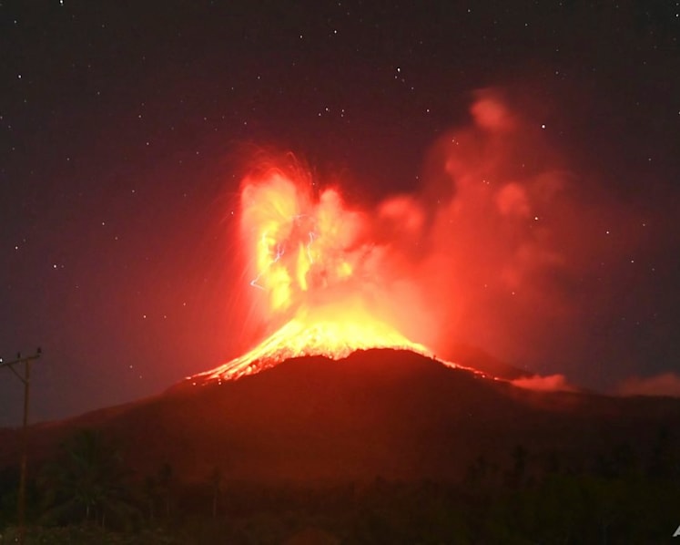Indonesia's Mount Lewotobi Laki-laki erupts again, spews ash plume 18km high
