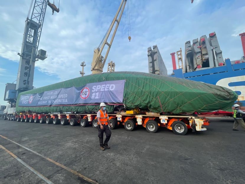 China-made trains for Indonesia’s first high-speed railway arrive in Jakarta