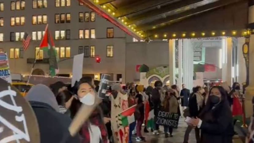 Aktivis pro-Palestin di New York gesa segera capai gencatan senjata