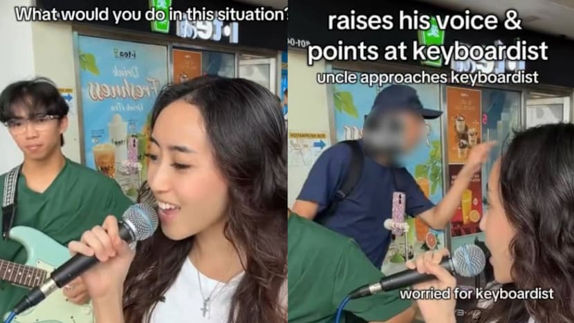 Man Confronts S'pore Buskers At MRT Station For Being "Too Loud"; Passers-By Step In To Help De-Escalate The Situation Before Police Arrive