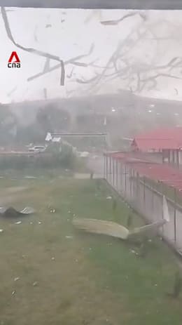 Violent winds batter Malaysia's Selangor region, damages school and buildings