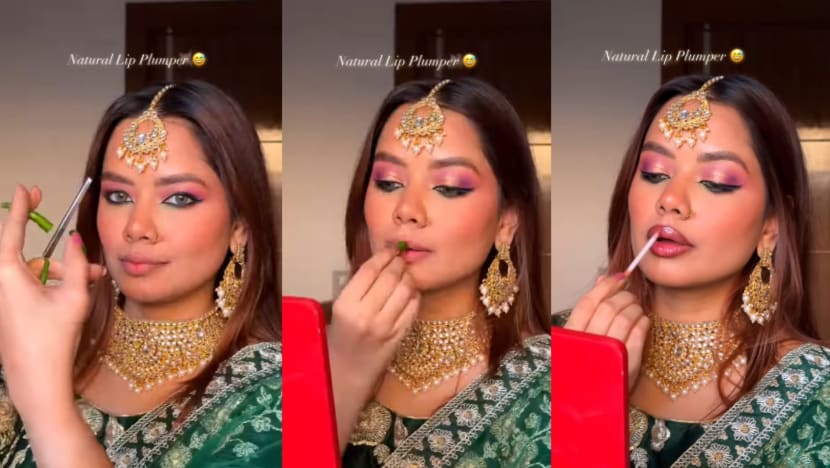 Pempengaruh India dikecam tonyoh cili pada bibir supaya kelihatan besar 